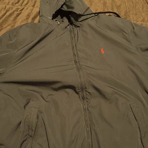 Rain proof polo jacket with hood!